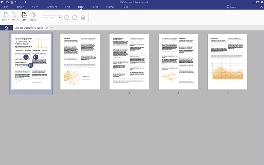 pdfelement 6 page interface
